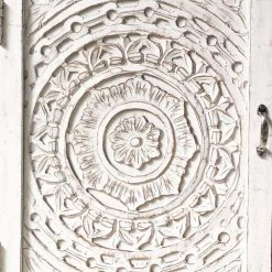 Antique White Mango Wood Handcrafted Farmhouse Carved Sideboard Console Buffet with 2-Engraved Doors and 3-Drawers by The Urban Port -The Urban Port Sales antique white the urban port sideboards buffet tables upt 248142 44 1000