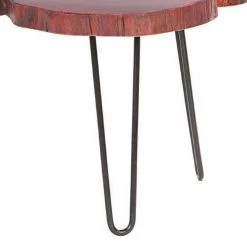 44 in. Black and Walnut Brown Acacia Wood Quatrefoil Top Coffee Table with Live Edge and Iron Hairpin Legs by The Urban Port 14 44 in. Black and Walnut Brown Acacia Wood Quatrefoil Top Coffee Table with Live Edge and Iron Hairpin Legs by The Urban Port -The Urban Port Sales black and brown the urban port coffee tables upt 266379 1f 1000