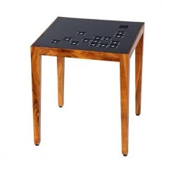 Alba 22 in. Black and Brown Square Metal Nesting Table Set with 3-Pieces by The Urban Port -The Urban Port Sales black and brown the urban port coffee tables upt 272006 1f 1000