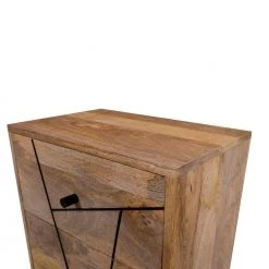 2-Drawer Black and Brown 2-Tone Wooden Nightstand 18 in. L x 12 in. W x 23 in. H by The Urban Port -The Urban Port Sales black and brown the urban port nightstands upt 231462 1f 1000