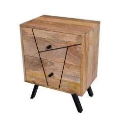 2-Drawer Black and Brown 2-Tone Wooden Nightstand 18 in. L x 12 in. W x 23 in. H by The Urban Port -The Urban Port Sales black and brown the urban port nightstands upt 231462 4f 1000