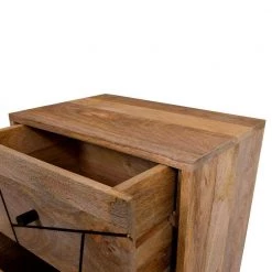 2-Drawer Black and Brown 2-Tone Wooden Nightstand 18 in. L x 12 in. W x 23 in. H by The Urban Port -The Urban Port Sales black and brown the urban port nightstands upt 231462 fa 1000