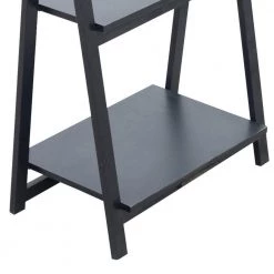 Iza 38 in. Black Rubberwood 3 Tier Storage A Shaped Frame Ladder Bookshelf by The Urban Port 17 Iza 38 in. Black Rubberwood 3 Tier Storage A Shaped Frame Ladder Bookshelf by The Urban Port -The Urban Port Sales black the urban port bookcases bookshelves upt 266387 1f 1000