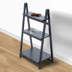 Iza 38 in. Black Rubberwood 3 Tier Storage A Shaped Frame Ladder Bookshelf by The Urban Port 19 Iza 38 in. Black Rubberwood 3 Tier Storage A Shaped Frame Ladder Bookshelf by The Urban Port -The Urban Port Sales black the urban port bookcases bookshelves upt 266387 fa 1000