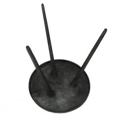 18.75 in. Charcoal Black Round Modern Minimalist Metal Side Table with Tripod Base by The Urban Port -The Urban Port Sales black the urban port end side tables upt 272903 fa 1000