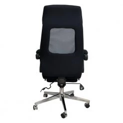 Black Position Lock Ergonomic Swivel Office Chair with Fabric Seat and Retractable Footrest by The Urban Port -The Urban Port Sales black the urban port ergonomic chairs upt 230096 1f 1000