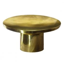 30 in. Glossy Gold Brass Modern Classic Round Metal Coffee Table with Pedestal Base by The Urban Port 11 30 in. Glossy Gold Brass Modern Classic Round Metal Coffee Table with Pedestal Base by The Urban Port -The Urban Port Sales brass the urban port coffee tables upt 272897 c3 1000