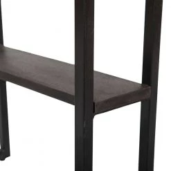 13.5 in. Brown and Black C Shaped Side Table with 1 Drawer and Metal Frame by The Urban Port -The Urban Port Sales brown and black the urban port c tables upt 262412 fa 1000