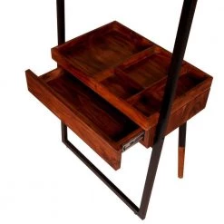 71 In. Brown and Black Metal Coat Stand with Mirror and 1 Drawer by The Urban Port 20 71 In. Brown and Black Metal Coat Stand with Mirror and 1 Drawer by The Urban Port -The Urban Port Sales brown and black the urban port coat racks upt 238073 76 1000