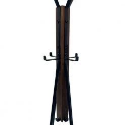 Holly 71 in. Brown and Black Reclaimed Wood and Metal Standing Wooden Coat Rack with Multiple Hooks Hangers by The Urban Port -The Urban Port Sales brown and black the urban port coat racks upt 273093 1f 1000