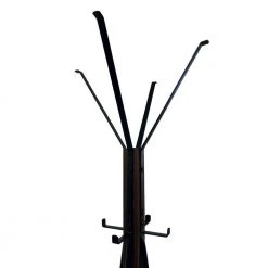 Holly 71 in. Brown and Black Reclaimed Wood and Metal Standing Wooden Coat Rack with Multiple Hooks Hangers by The Urban Port -The Urban Port Sales brown and black the urban port coat racks upt 273093 4f 1000