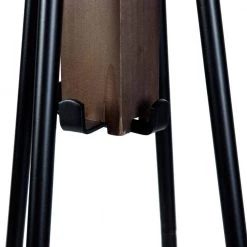 Holly 71 in. Brown and Black Reclaimed Wood and Metal Standing Wooden Coat Rack with Multiple Hooks Hangers by The Urban Port -The Urban Port Sales brown and black the urban port coat racks upt 273093 fa 1000
