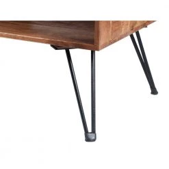 42 in. Brown/Black Large Rectangle Wood Coffee Table with Metal Hairpin Legs by The Urban Port -The Urban Port Sales brown and black the urban port coffee tables upt 195121 1f 1000