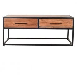 47 in. Brown/Black Large Rectangle Wood Coffee Table with 2-Drawers by The Urban Port -The Urban Port Sales brown and black the urban port coffee tables upt 197873 c3 1000
