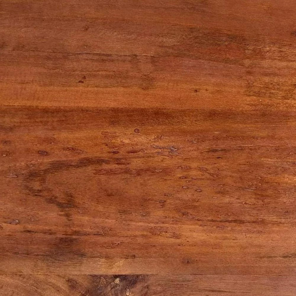 24 in. Brown and Black Iron Frame Butcher Block Rectangular Reclaimed Wood Coffee Table by The Urban Port 6 24 in. Brown and Black Iron Frame Butcher Block Rectangular Reclaimed Wood Coffee Table by The Urban Port - Image 6