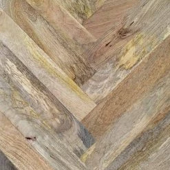 26 in. Brown and Black Iron Legs Herringbone Design Rectangular Mango Wood Coffee Table by The Urban Port -The Urban Port Sales brown and black the urban port coffee tables upt 262396 1f 1000