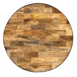 30 in. L Brown and Black Round Mango Wood Coffee Table with Metal Tripod Base by The Urban Port -The Urban Port Sales brown and black the urban port coffee tables upt 262404 44 1000