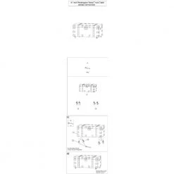Blake 41 in. Brown and Black Rectangle Solid Wood Trunk Coffee Table with Metal Rivets and Caster Wheels by The Urban Port -The Urban Port Sales brown and black the urban port coffee tables upt 273095 d4 1000