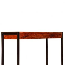 14 in. L Rectangle Brown Solid Wood Industrial Console Table with Metal Frame by The Urban Port -The Urban Port Sales brown and black the urban port console tables upt 238082 1f 1000