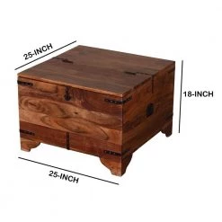 17.5 in. H Brown and Black Trunk Shape Mango Wood Storage Side/ End Table with Hinged Top by The Urban Port 15 17.5 in. H Brown and Black Trunk Shape Mango Wood Storage Side/ End Table with Hinged Top by The Urban Port -The Urban Port Sales brown and black the urban port end side tables upt 204783 1d 1000