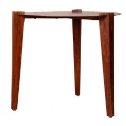 24 in. W Brown and Black Metal Round Top Side End Table with Tapered Legs by The Urban Port -The Urban Port Sales brown and black the urban port end side tables upt 238065 fa 1000