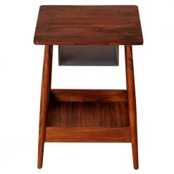 21.5 in. Brown and Black Square Handcrafted 2 Tone Acacia Wood Side Table Nightstand with Metal Cubby and Bottom Shelf by The Urban Port 16 21.5 in. Brown and Black Square Handcrafted 2 Tone Acacia Wood Side Table Nightstand with Metal Cubby and Bottom Shelf by The Urban Port -The Urban Port Sales brown and black the urban port end side tables upt 238070 44 1000