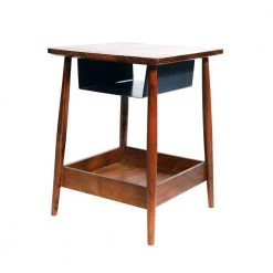 21.5 in. Brown and Black Square Handcrafted 2 Tone Acacia Wood Side Table Nightstand with Metal Cubby and Bottom Shelf by The Urban Port 13 21.5 in. Brown and Black Square Handcrafted 2 Tone Acacia Wood Side Table Nightstand with Metal Cubby and Bottom Shelf by The Urban Port -The Urban Port Sales brown and black the urban port end side tables upt 238070 c3 1000