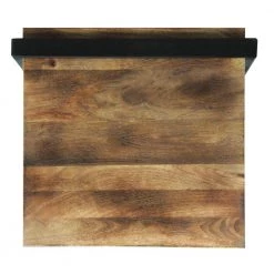 Industrial 18 in. Brown and Black End Table with Rectangular Wooden Top and Metal Frame by The Urban Port 16 Industrial 18 in. Brown and Black End Table with Rectangular Wooden Top and Metal Frame by The Urban Port -The Urban Port Sales brown and black the urban port end side tables upt 263765 1f 1000