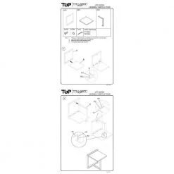 Industrial 18 in. Brown and Black End Table with Rectangular Wooden Top and Metal Frame by The Urban Port 20 Industrial 18 in. Brown and Black End Table with Rectangular Wooden Top and Metal Frame by The Urban Port -The Urban Port Sales brown and black the urban port end side tables upt 263765 d4 1000