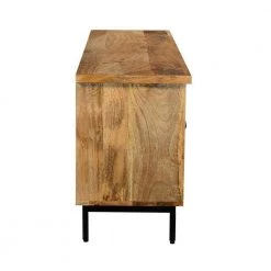 14 in. Brown and Black Composite TV Stand Fits TVs Up to 55 in. with Storage Doors by The Urban Port -The Urban Port Sales brown and black the urban port tv stands upt 195276 fa 1000