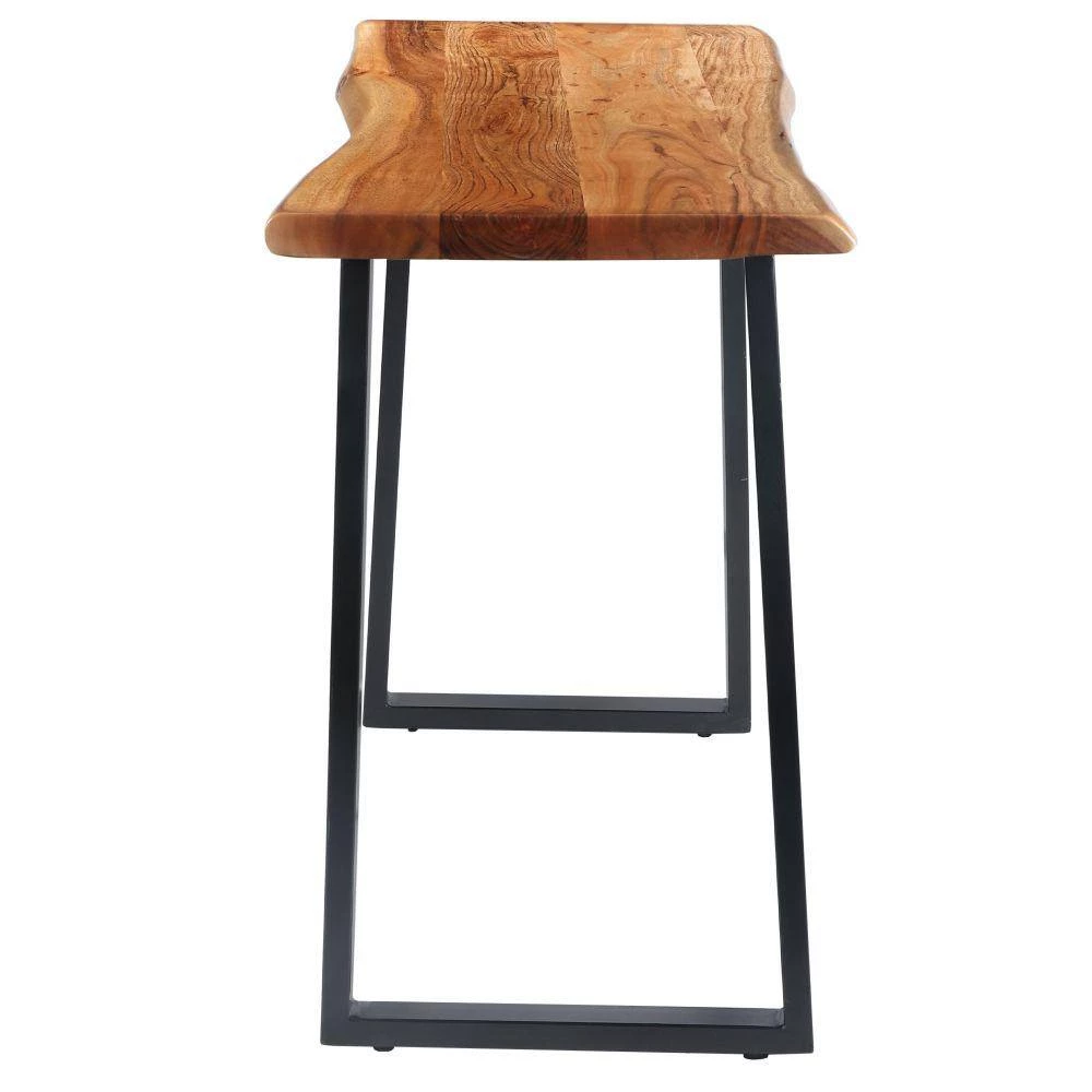 51 in. Rectangular Brown/Black Writing Desk by The Urban Port 5 51 in. Rectangular Brown/Black Writing Desk by The Urban Port - Image 5