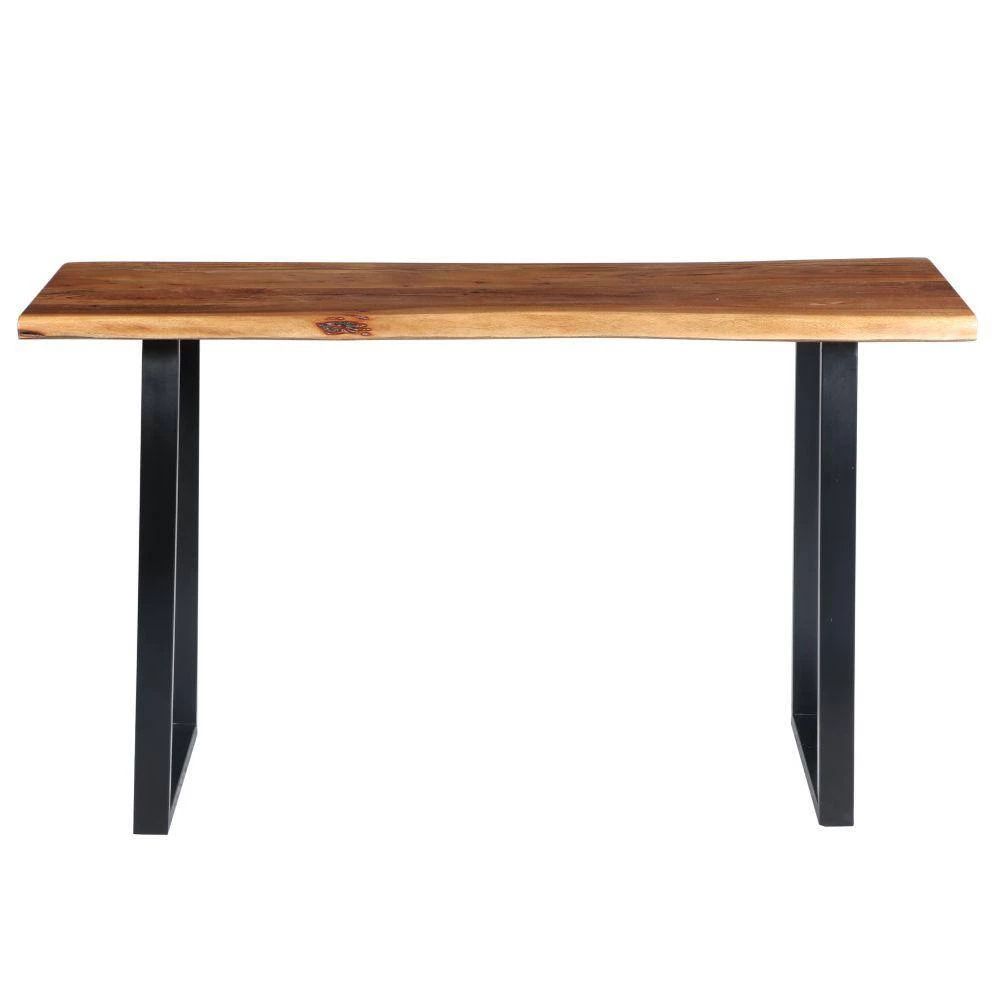 51 in. Rectangular Brown/Black Writing Desk by The Urban Port 6 51 in. Rectangular Brown/Black Writing Desk by The Urban Port - Image 6