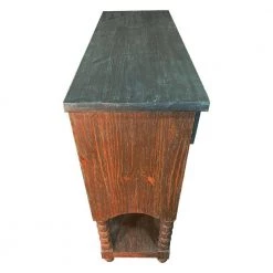 14 in. Brown and Gray 2-Drawer Solid Wood Console Table with Beaded Legs by The Urban Port -The Urban Port Sales brown and gray the urban port console tables upt 248011 4f 1000