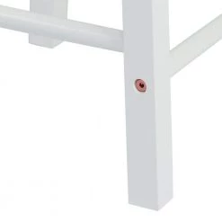 24 in. Brown and White Rubber Wood Counter Height Round Top Backless Bar Stool (Set of 2) by The Urban Port -The Urban Port Sales brown and white the urban port bar stools upt 266393 1f 1000