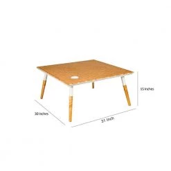 30 in. Wood Brown and White Illusion Square Metal Coffee Table by The Urban Port -The Urban Port Sales brown and white the urban port coffee tables upt 272004 44 1000