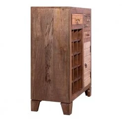 Brown 35 In. 3 Drawer Wooden 15 Bottle Wine Accent Cabinet with 1 Door Storage by The Urban Port -The Urban Port Sales brown the urban port bar cabinets upt 238087 1f 1000