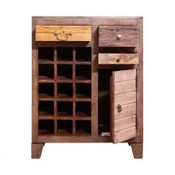 Brown 35 In. 3 Drawer Wooden 15 Bottle Wine Accent Cabinet with 1 Door Storage by The Urban Port -The Urban Port Sales brown the urban port bar cabinets upt 238087 77 1000