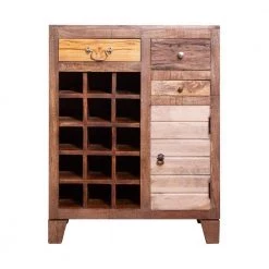 Brown 35 In. 3 Drawer Wooden 15 Bottle Wine Accent Cabinet with 1 Door Storage by The Urban Port -The Urban Port Sales brown the urban port bar cabinets upt 238087 c3 1000