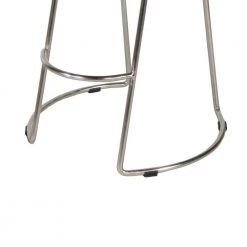 24 in. Brown and Silver Small Farmhouse Counter Height Barstool with Wooden Saddle Seat and Tubular Frame by The Urban Port -The Urban Port Sales brown the urban port bar stools upt 263790 44 1000