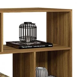 11 in. Honey Brown Wooden Bookcase with 4 Compartments and Grains by The Urban Port -The Urban Port Sales brown the urban port bookcases bookshelves upt 271309 c3 1000