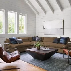 36 in. Brown Medium Square Wood Coffee Table with Trapezoid Base by The Urban Port -The Urban Port Sales brown the urban port coffee tables upt 204781 31 1000