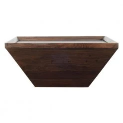 36 in. Brown Medium Square Wood Coffee Table with Trapezoid Base by The Urban Port -The Urban Port Sales brown the urban port coffee tables upt 204781 c3 1000