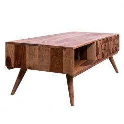 55 in. Brown Rectangle Wooden Coffee Table with 1-Drop Down Door and Open Compartment by The Urban Port -The Urban Port Sales brown the urban port coffee tables upt 238097 4f 1000