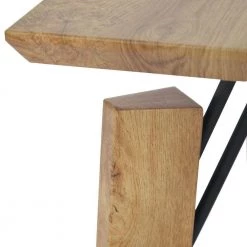 Natural Brown 23 in. L Rectangular Wooden Coffee Table with Block Legs by The Urban Port -The Urban Port Sales brown the urban port coffee tables upt 266259 1f 1000