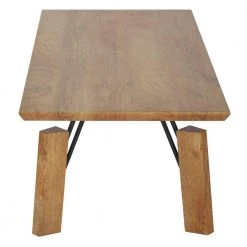 Natural Brown 23 in. L Rectangular Wooden Coffee Table with Block Legs by The Urban Port -The Urban Port Sales brown the urban port coffee tables upt 266259 4f 1000