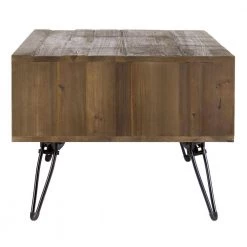 Betsy 42 in. Natural Brown Rectangle Reclaimed Wood Farmhouse Coffee Table With Storage and Metal Legs by The Urban Port -The Urban Port Sales brown the urban port coffee tables upt 273091 c3 1000
