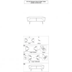 Betsy 42 in. Natural Brown Rectangle Reclaimed Wood Farmhouse Coffee Table With Storage and Metal Legs by The Urban Port -The Urban Port Sales brown the urban port coffee tables upt 273091 d4 1000