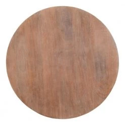 36 in. Brown Medium Round Wood Coffee Table with Plank Design Base by The Urban Port -The Urban Port Sales brown the urban port coffee tables upt 32182 4f 1000