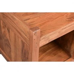 Brown Entryway Bench with Wooden Seat and 2 Slatted Shelves 16" L x 36" W x 18" H by The Urban Port -The Urban Port Sales brown the urban port dining benches upt 263769 1f 1000