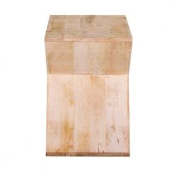 Handcrafted Brown Mango Wood Z Shaped End Table with Open Bottom Shelf by The Urban Port -The Urban Port Sales brown the urban port end side tables upt 195130 76 1000